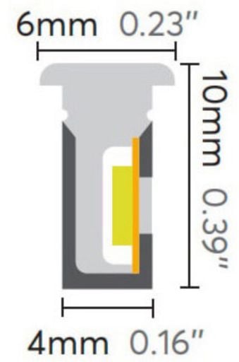 4x10mm T Model Neon Led